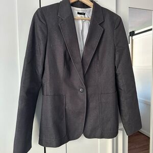 J. Crew Blazer Charcoal Gray Tailored Boyfriend Blazer Women’s Size 6